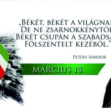 Legyen béke, szabadság és egyetértés! – 1848. március 15-dikére emlékezünk