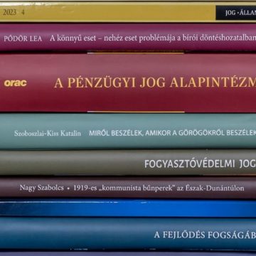 Libri facultatis iuris prudantiae – 25 kötetet mutattak be a győri jogi kar rendhagyó könyvbemutatóján