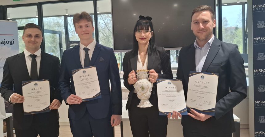 Győri joghallgatók nyerték a XX. Országos Munkajogi Jogesetmegoldó és Perbeszédversenyt – A megmérettetésen hét hazai jogi kar diákjai mérték össze munkajogi tudásukat